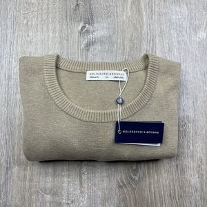 Holderness Bourne Crewneck Sweater “The Sargent” Cashmere Blend Size XL NEW
